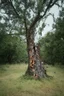 Placeholder: a blurry, distressing, haunting image of a tree torn in half