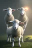 Placeholder: jesus as a lamb, volumetric fog, 4k, trending art, depth of field, radiosity