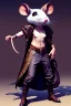 Placeholder: full body concept, very fine art oil painting of a cute anthropomorphic mouse thief with a very beautiful face wearing full intricate clothing, ultra detailed, octane render, 4K, dystopian, micro details