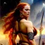 Placeholder: portrait 'beautiful Sexy busty Redhead Sif',Braids, celtic tattoed,painting by gaston bussiere, greg rutkowski, yoji shinkawa, yoshitaka amano, tsutomu nihei, donato giancola, tim hildebrandt, oil on canvas, cinematic composition, extreme detail,fit full head inside picture,32k