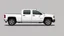 Placeholder: side of a generic pickup truck(white, 4 door), digital illustration