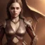 Placeholder: portrait perfect face emilia clarke, dragon armor,