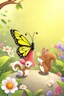 Placeholder: It was a sunny morning in the garden. Lily the butterfly flapped her wings with excitement. "Let's go on an adventure!" she said to her friends, Max the bunny and Sam the squirrel.