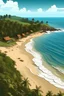 Placeholder: Generate a graphical picture of Marissa beach in Sri Lanka.