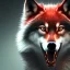 Placeholder: Wolf, red, fire, blood, gore, teeth, 8K, cinematic lighting, sharp focus, masterpiece, expert