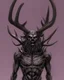 Placeholder: humanoid figure monster with antlers, highly detailed, digital art, sharp focus, trending on art station, kentaro miura manga art style