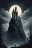 Placeholder: the castle rises to the heights of the dark dreams in it the young king dreams dark illustration