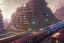 Placeholder: close up train+Elevated train+hanging garden of babylon corner building+Italian colourful sea village +alphonse mucha, greg rutkowski,matte painting, cryengine, hyper detailed, felix kelly, fantasy art, seb mckinnon