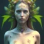 Placeholder: Portrait of beautiful girl, face dept of field,face shining, plant, metal, feathers,central weight average, CWA Dryad, fae, sidhe, ominous, nature, plants, wildflower sparkle,wildflower 3d view, facepaint, dnd character portrait, intricate, oil on canvas, masterpiece, expert, insanely detailed, 4k resolution, retroanime style, cute big circular reflective eyes, cinematic smooth, intricate detail , soft smooth lighting, soft pastel colors, painted Renaissance style,sharp fucus, bokeh,macro lens,