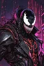 Placeholder: Venom mix with machine in solo leveling shadow artstyle, cyberpunk them, intricate details, highly detailed, high details, detailed portrait, masterpiece,ultra detailed,best quality