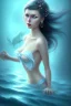 Placeholder: lady muse with black hair blue eyes top in the ocean