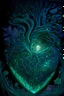 Placeholder: An image that expresses the essence of the heart.Ultra detailed illustration of a magical world of wonders, glowy, bioluminescent flora, incredibly detailed, pastel colors, handpainted strokes, visible strokes, oil paint, art by Mschiffer, night.Ultra detailed shot of a dark sculpture made out of emerald obsidian and dark matter, incredible sculpture of a unique creature, Ultra detailed shot of a dark sculpture made out of amethyst obsidian and dark matter, sitting pose, surrounded by mysterious