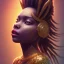 Placeholder: Portrait of Pikachu, sango fantasy, fantasy magic, intricate, sharp focus, illustration, lot's of grain on the skin, tribal tatoos,highly detailed, digital painting, concept art, masterpiece head sexy lady body black African beauty space lady black one head African afro sun, high key lighting, volumetric light high details psychedelic background, cyborg, leopard skin