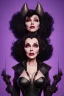 Placeholder: Joan Collins as evil queen in black leather, leather, busty, cleavage, angry, stern look. character design by cory loftis, fenghua zhong, ryohei hase, ismail inceoglu and ruan jia. unreal engine 5, artistic lighting, highly detailed, photorealistic, fantasy