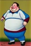 Placeholder: Morbidly obese man