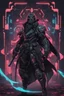 Placeholder: Ninja machine in solo leveling artstyle, black custom, cyberpunk them, neon details, Sakura background, full body, apocalypse, intricate details, highly detailed, high details, detailed portrait, masterpiece,ultra detailed,best quality