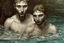 Placeholder: man in camo swim in deep water by andrea del sarto