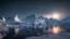 Placeholder: antarctica at night,glaciers,lakeside,8k, volumetric lighting, Dramatic scene,