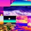 Placeholder: Vaporwave art Collage