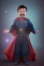 Placeholder: Doctor strange toddler, smile, full body, jump, bokeh, hyper realistic