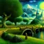 Placeholder: Epic Drawing of scenery of The LOTR estilo Van Gogh 4k