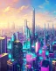 Placeholder: Cyberpunk cityscape