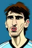 Placeholder: Alejandro Garnacho Argentine football player ,cartoon 2d