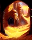 Placeholder: Arabian sand dungeon room dungeon painterly sci fi fantasy art