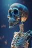 Placeholder: psychopat skeleton i "oljehyre", art, 4k, high detail, trending art, depth of field, volumetric light, dramatic lights