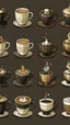 Placeholder: Pictures of coffee in different styles