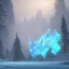 Placeholder: celestial, ice crystals, snow, icicles, reflections