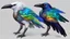 Placeholder: (DIAPHONIZED:1.5) rainbow colors (perfect features:1.5) and (gorgeous eyes:1.5), bioluminescent white ravens, beautiful menacing prismatic and (iridescent:1.5) (male god alien:1.5) adorned with (unique bone carvings:1.5) with filigree, (white ravens:1.5), triadic colors, H.R. Giger style, Japanese background, sharp focus, whimsical, deep color, saturated, fantasycore, aliencore, gothcore