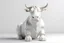 Placeholder: white,background, 3-d,highland cow