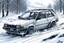 Placeholder: рисунок Lada нива ваз 21214 в стиле дрифт initial d зимой снег ae86 хачироку