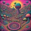 Placeholder: psychedelic wonder, by Basil Wolverton, Fibonacci sequence, bright colors, bizarre structures, absurd, mind-bending surreal ink illustration, impossible landscape, vivid neon pastel colors, lysergic acid diethylamide sights, by Ryan McGinnis