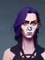 Placeholder: Portrait of a 30 year old strange witch like Emily Blunt