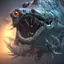 Placeholder: fluid ink angler fish creature, unreal engine 5, 8k resolution, photorealistic, ultra detailed