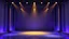 Placeholder: empty modern art stage with gray dark yellow blueish violet theme 3d recursive fractal background modern dynamic multy color lights