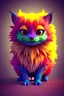 Placeholder: 3 d model of a cute scary evil vibrant colored monster with long fur and souless eyes by alexander jansson : 1 | centered, psychedelic, colorful, matte background : 0. 9 | by jim henson : 0. 7 | dave melvin : 0. 4 | unreal engine, deviantart, artstation, octane, finalrender, concept art, hd, 8 k resolution : 0. 8