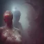 Placeholder: superhero, woman, photographer. oil on canvas, volumetric lighting, beksinski