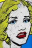 Placeholder: 88 in the style of roy lichtenstein