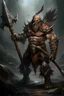 Placeholder: berserker with spear