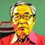 Placeholder: MORRIS CHANG TAIWAN SEMI CONDUVTOR PORTRIAT STYLE OF WARHOL