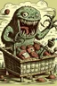 Placeholder: Monster clambering out of a picnic hamper