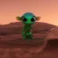 Placeholder: Alien extraterrestrial mantid insect looking at you with disdain, background is Mars surface