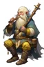 Placeholder: teenage blonde bard mountain dwarf with silver flute dnd