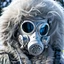 Placeholder: Yeti in an elastomeric respirator, Kananaskis Country, Sci Fi, post-apocolapse