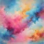 Placeholder: Hyper Realistic Sky-Blue, Pink, Golden, Maroon Multicolor Brush-Strokes with glowing-embers on a vintage paper