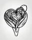 Placeholder: simple illustration of a sweethearts candy on a white background. Black outline.