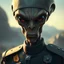 Placeholder: a photorealistic portrait of an alien military commander. non humanoid. looks magnificent